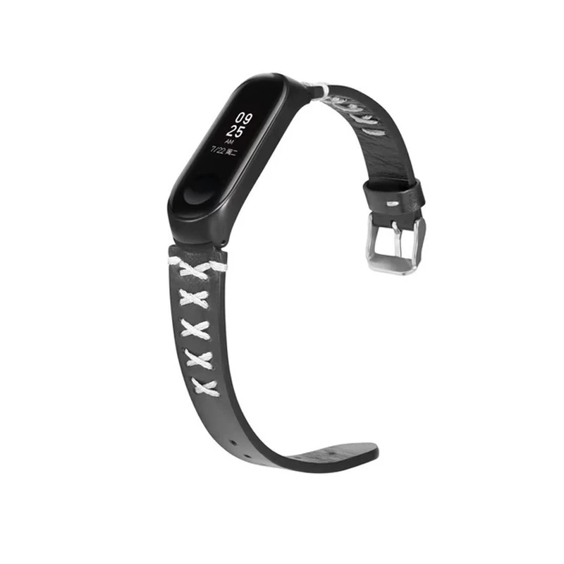 Кожаный ремешок для Mi Band аксессуары браслет Xiaomi 4 3 Ventage из натуральной кожи