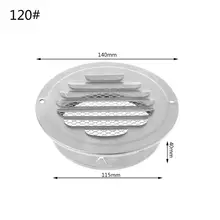 Stainless Steel Exterior Wall Air Vent Grille Round Ducting Ventilation Grilles Power Tool Accessories Stainless Steel Exterior Wall Air Vent Grille Round Ducting Ventilation Grilles Power Tool Accessories