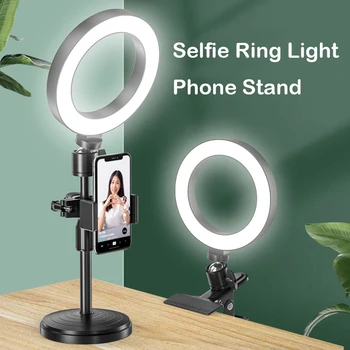 Billig Selfie Ring Licht 10 Inch LED Dimmbare Video Studio Fotografie Beleuchtung Tragbare Für Youtube Vlog Live Foto Mit Stativ