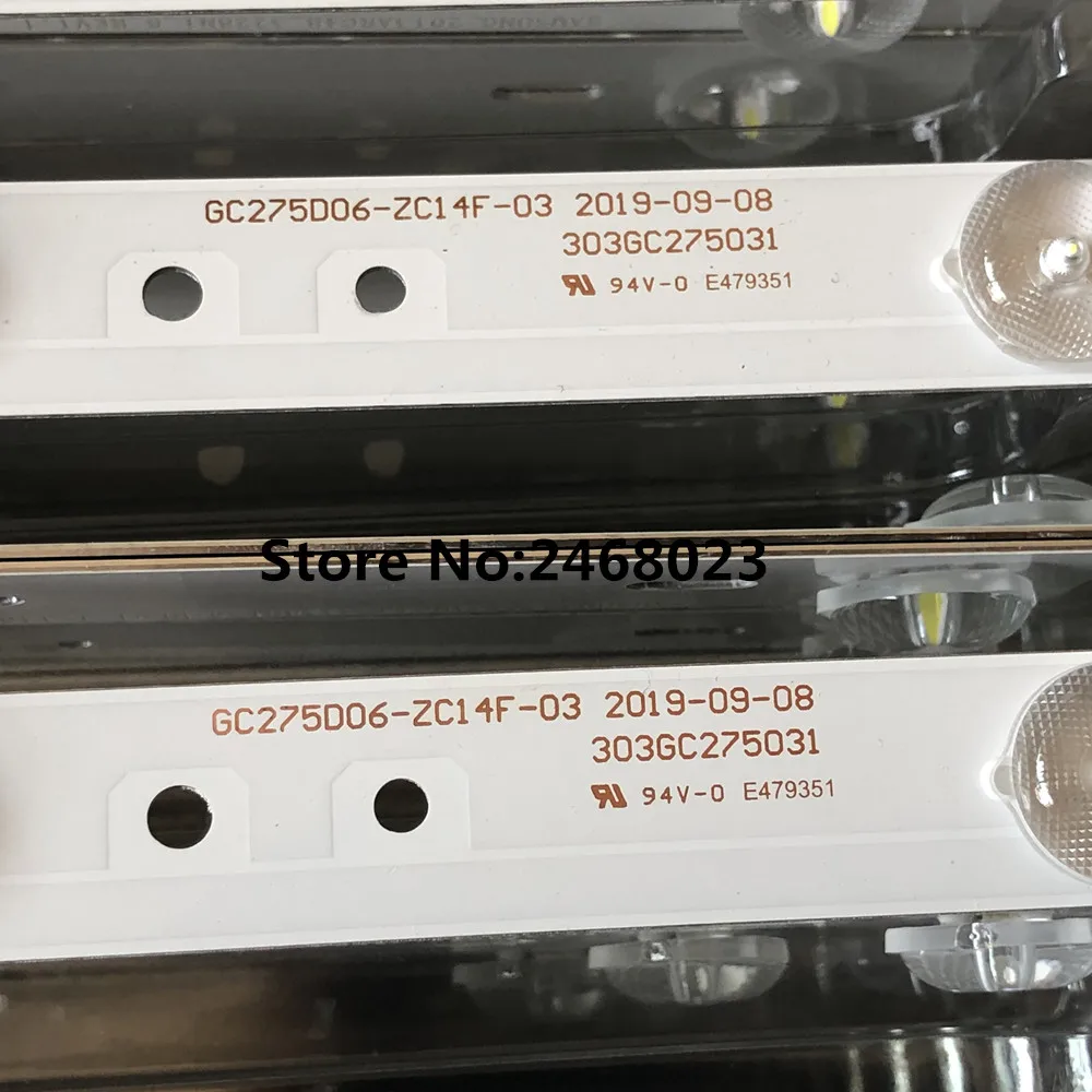 Светодиодный Подсветка полосы GC275D06 ZC14F 03 303GC275031 для 28PHF2056/T3 1 шт. = 6 светодиодный