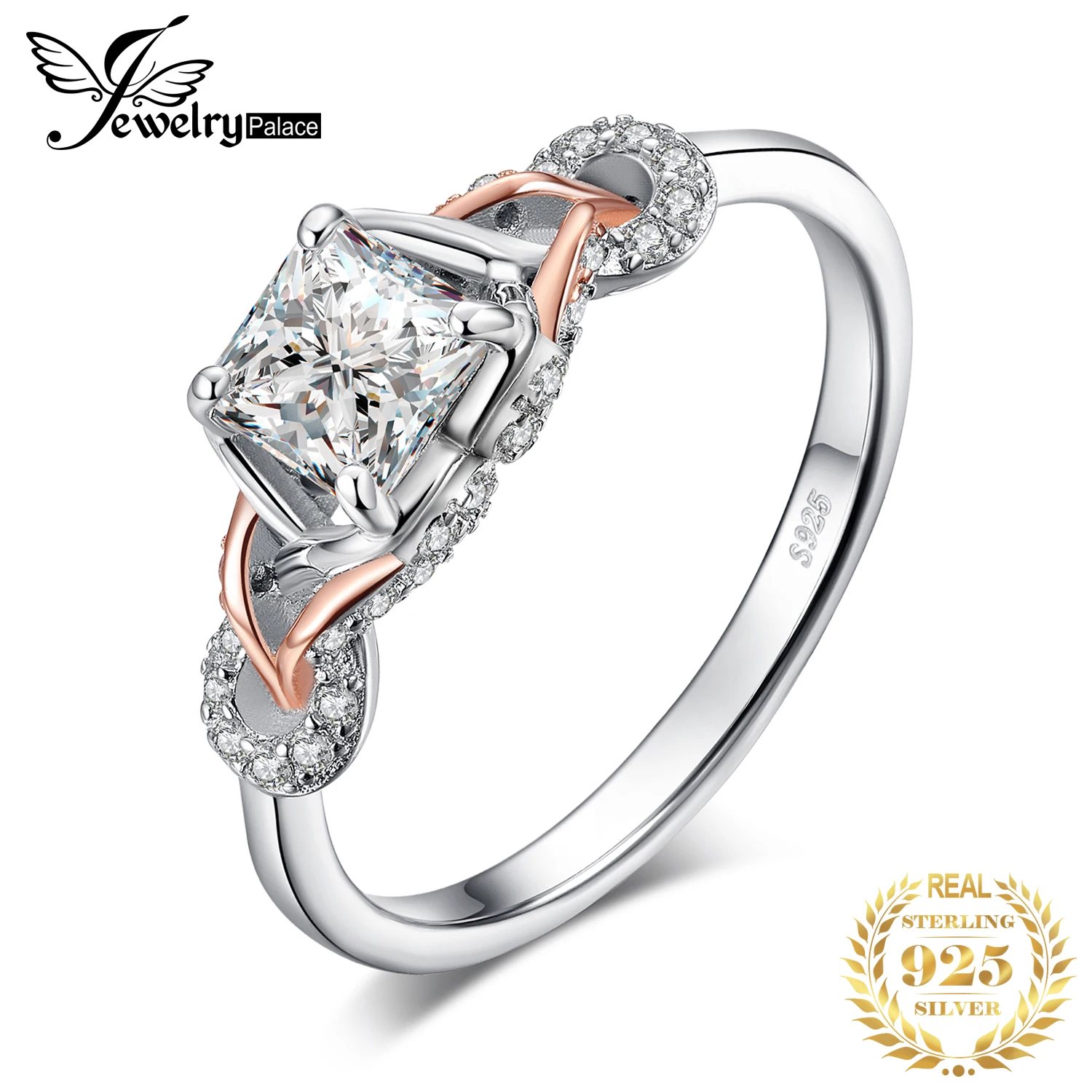 Женское Обручальное Кольцо JewelPalace кольцо из стерлингового серебра 925 пробы с