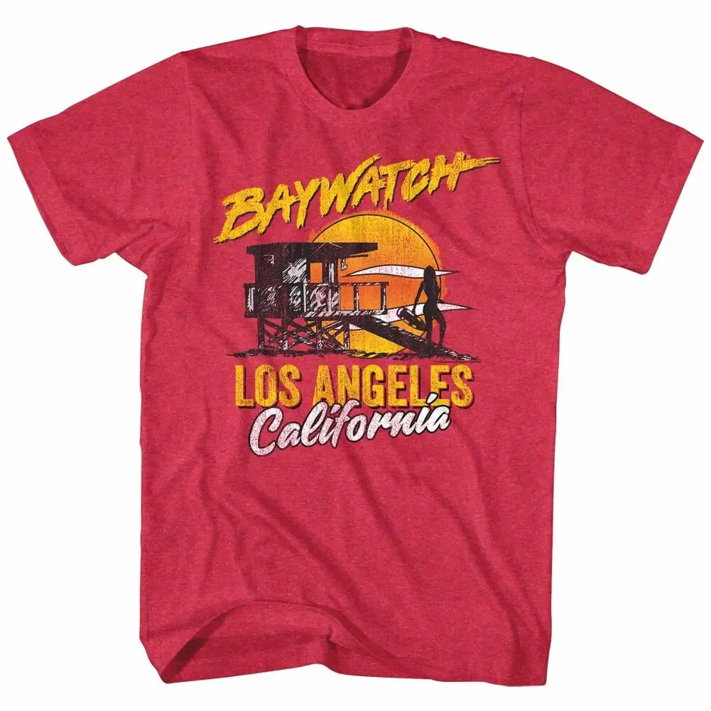 Лицензионная футболка для взрослых Baywatch Los Angeles California новинка 2019|Футболки| |