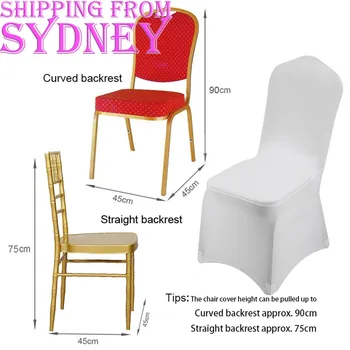 

5X Chair Cover Full Seat Covers Spandex Lycra Stretch Banquet Wedding Party Deco Washable Anti-dirty Seat Cover Slipcover