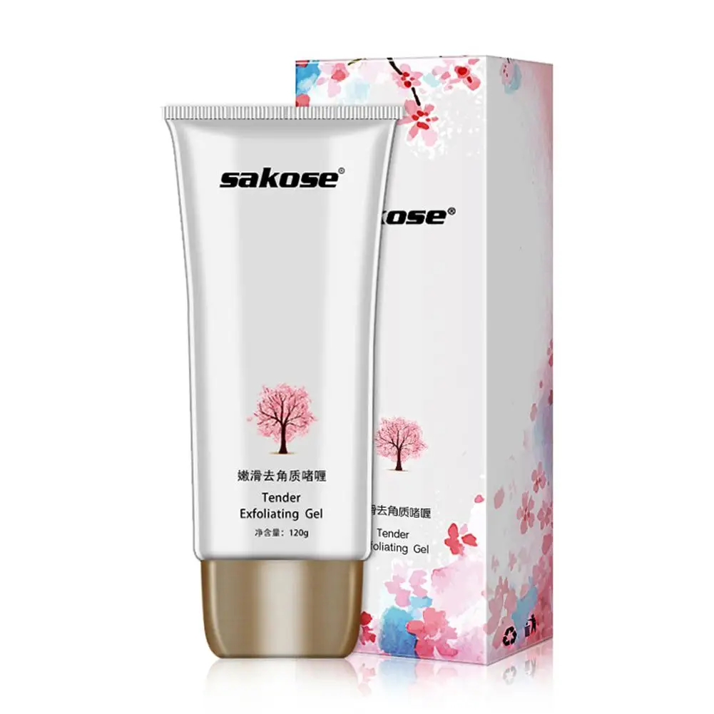 VIBRANT GLAMOUR Face Skin Care Gentle Exfoliating Gel Deep Cleaning Exfoliating Blackhead Removal Face Scrub Cleaning Lotion Gel