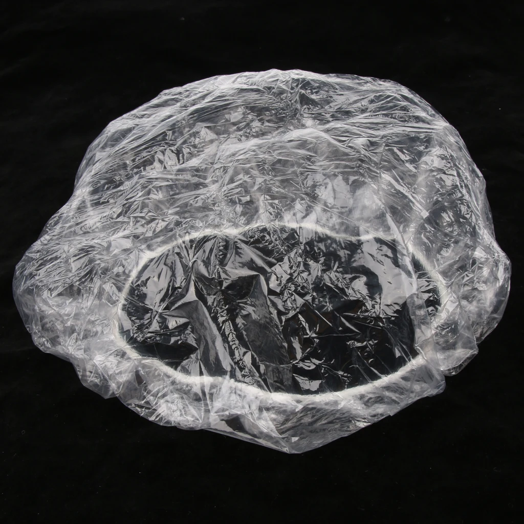 50 Pieces Women Men Waterproof Disposable Extra Large Bath Shower Caps Hats for SPA Salon Home Hotel