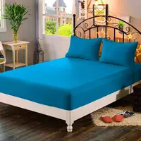 LAGMTA-Drap-Juste pour Matelas 100% Polyester, Couverture Solide aux Quatre Coins avec Bande artificiel astique, 1 Pièce 5