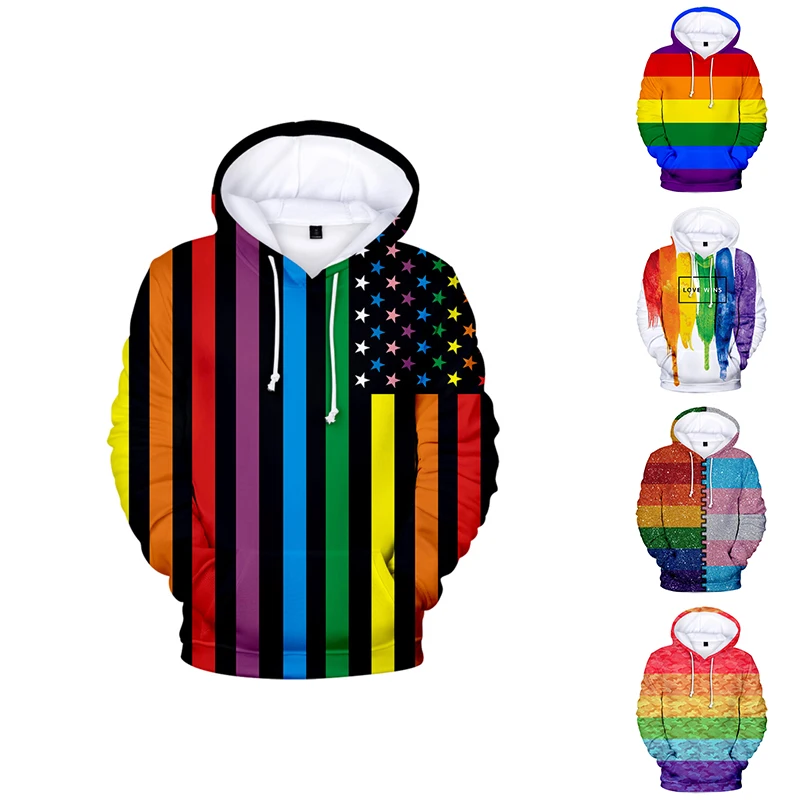 Футболка мужская ЛГБТ флаги, очки, толстовки для мужчин s, пуловер, модная Толстовка для мужчин и женщин, худи с длинными рукавами, 3D толстовки с капюшоном, LGBT, топы