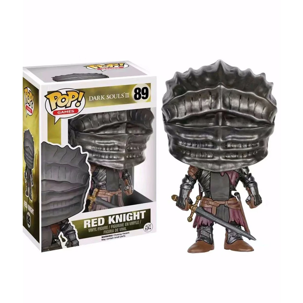 Funko pop! 10 см Dark Souls красный Рыцарь 89# Фигурки игрушки ПВХ Коллекция Модель игрушки подарок