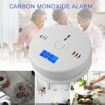 

LCD Carbon Monoxide Detector Alarm CO Gas Warning Sensor Alarm Monitor Tester Home Security Carbon Monoxide Smart Sensor