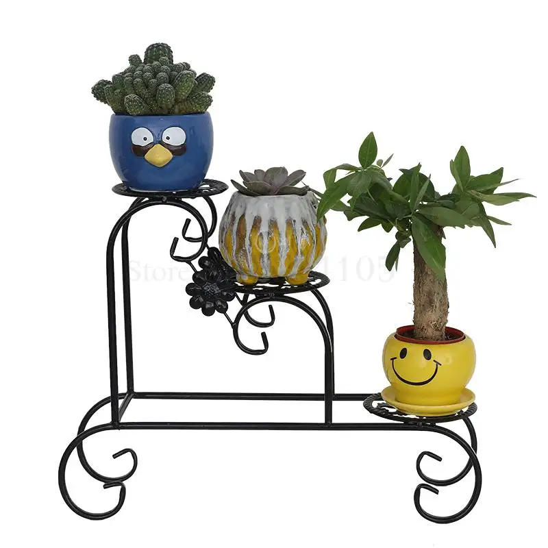 Многослойный цветок из кованого железа креативный Настольный Jardiniere Европейский