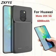 Чехол ZKFYS power s для huawei mate 20X5G, портативное зарядное устройство, чехол для аккумулятора, 6000 мА/ч, внешний аккумулятор, чехол для зарядки аккумулятора