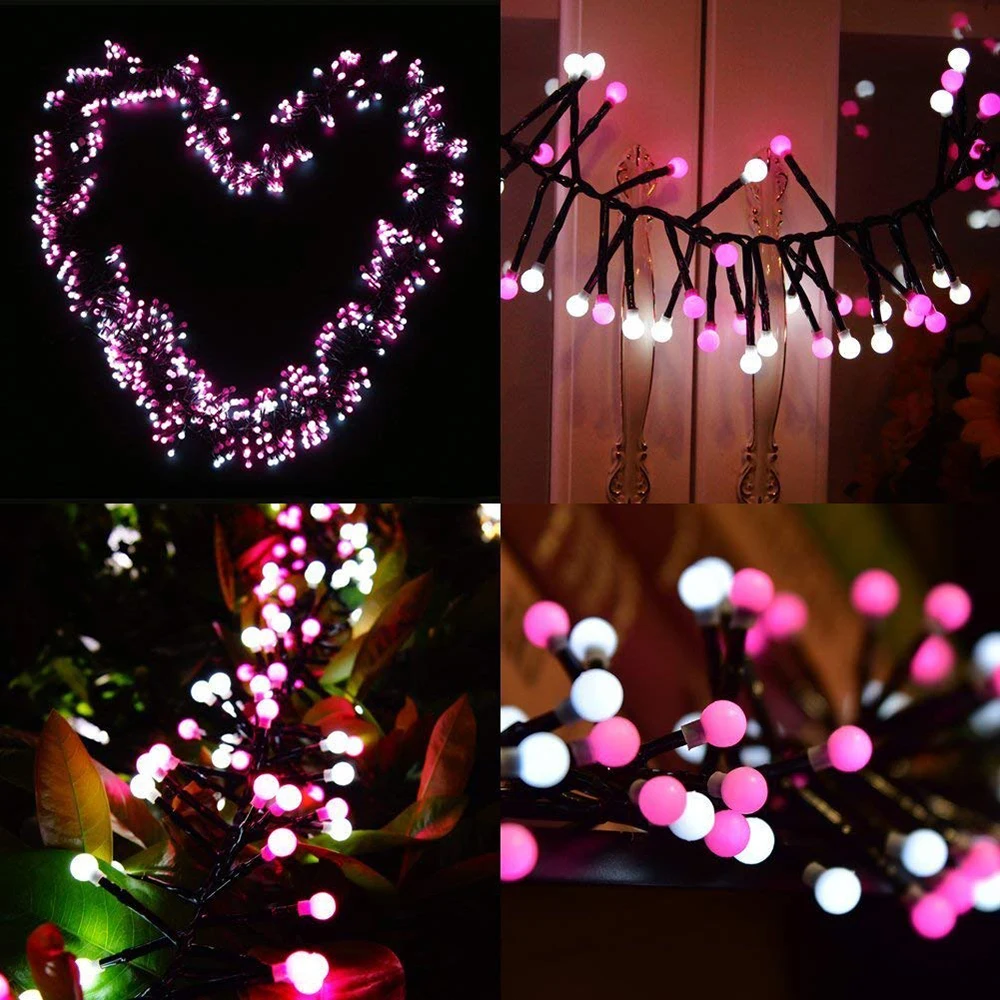 US $25.95 3M 400 LED Firecrackers String Lights 8 Modes Memory Waterproof Outdoor Decorative Lights For Courtyard Christmas Wedding Party