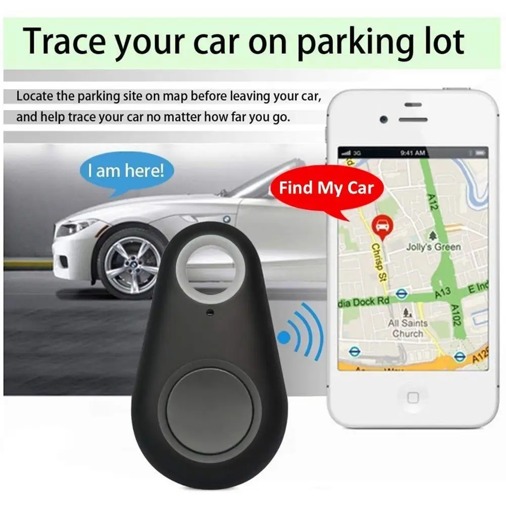 Gps трекер para perros Bluetooth 4 0 de baja potencia la caja del telfono mvil teclas antirrobo alarma inteligente antipr |