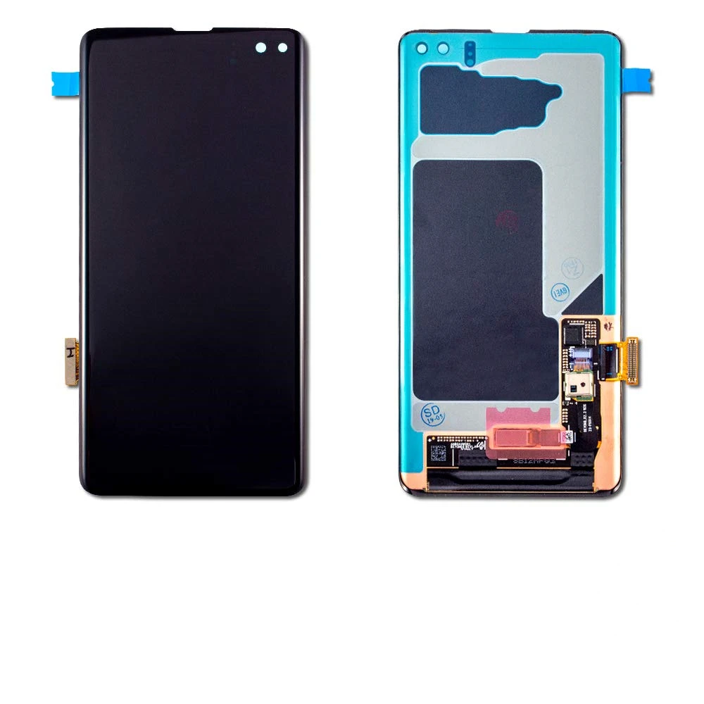

NEW 100% SUPER AMOLED S10 plus LCD For SAMSUNG Galaxy S10 Plus G975 G975F Touch Screen Digitizer Assembly With Frame