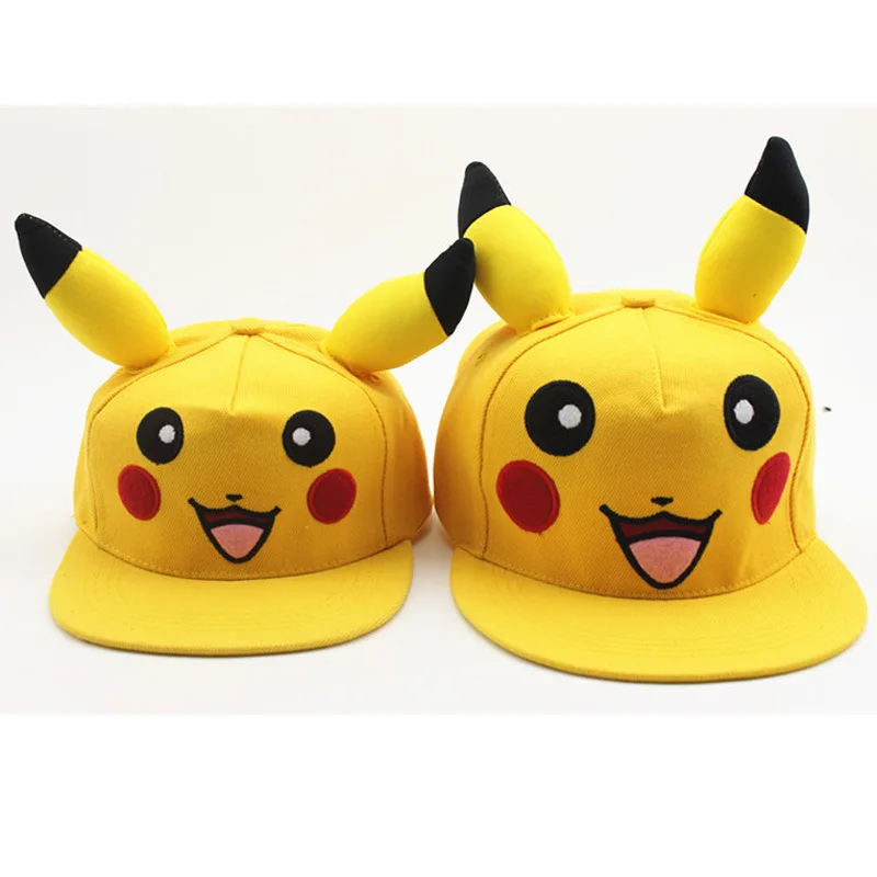 

Pokemon Animation Figure Creative Pikachu Sun Protection Parent-child Hat Outdoor Activities Travel Adults Children General Gift