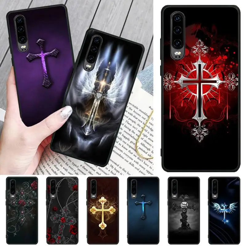 

Jesus Christian Cross TPU Soft Silicone Phone Case Cover For Huawei P9 10 20 30 40 P Smart 20lite 2019 P30 lite Pro P9 lite 2017