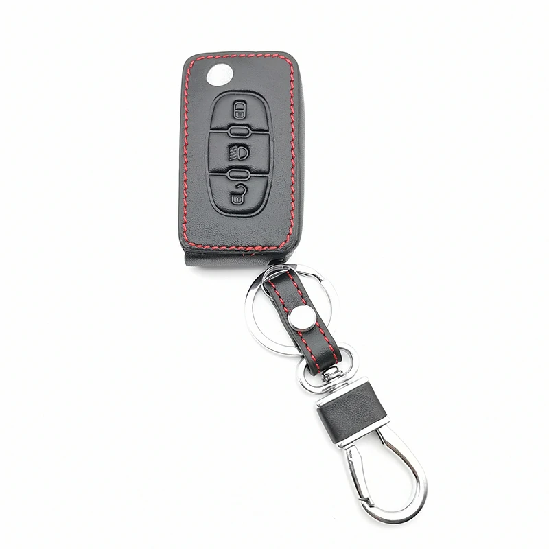 Высокое качество Автомобильный ключ чехол КРЫШКА ДЛЯ peugeot 107 207 307 407 308 607 для Citroen C1 C2 C3 C4 C5 C6 C8 3 кнопки стайлинга автомобилей