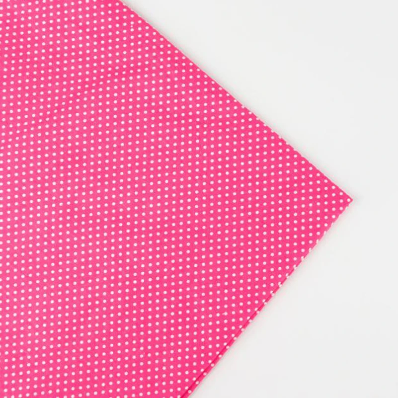 Pure Cotton Fabric Plain Weave Polka Dot Vertical Strip Printed For Sewing Handmade DIY By the Meter