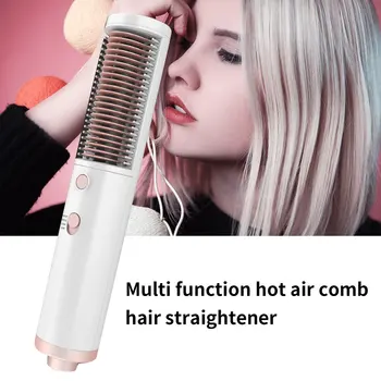 

New Arrival Mini Hair Straightener Brush Beard Comb Flat Iron Styler Mini hair styling tool little comb for straigh