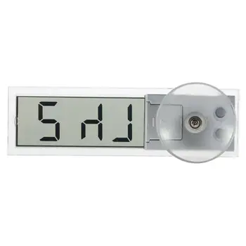 

1pcs Light Weight Durable Transparent Car Electronic Clock LCD Display Digital with Sucker Newest LCD Watch Clock