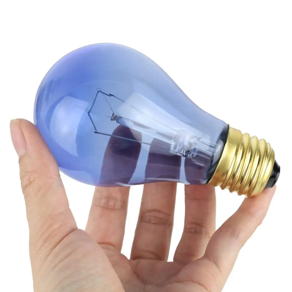 40 Вт E27 Pet нагревательная лампа материал синяя рептилия нагревательная лампа Pet нагревательная лампа для обогрева Pet оборудование для кормления