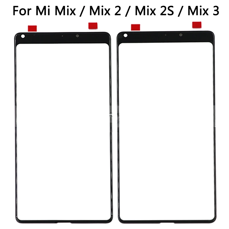 10 шт. Новый сенсорный экран Mi Mix Для XiaoMi / 2 2S 3 передняя внешняя стеклянная панель