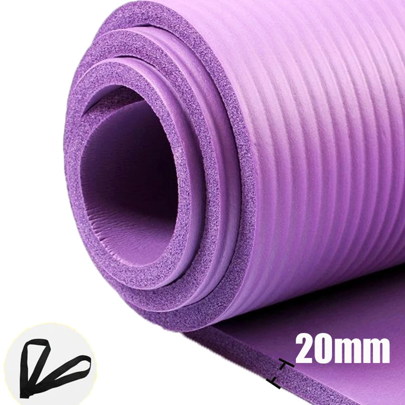 Nbr tapis de yoga tapis de yoga's épais exercise fitness physio pilates gym tapis antidérapants 