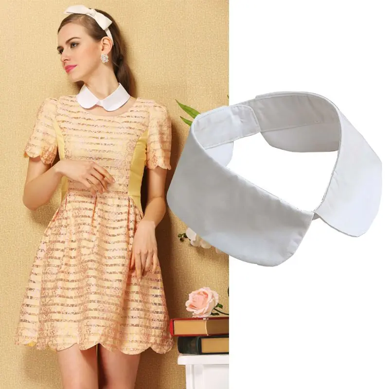 Classic Collar Shirt Fake Tie Vintage Detachable False Lapel Blouse Top Women/Men Clothes Accessories | Аксессуары для одежды
