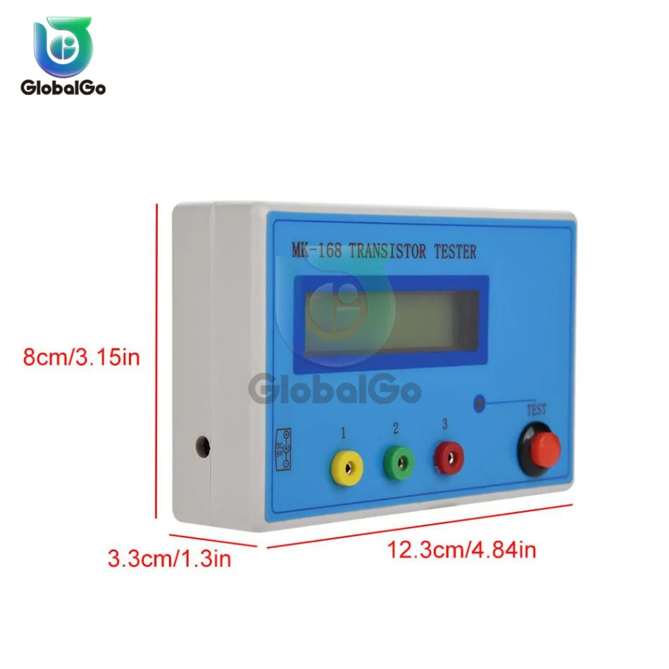 MK-168 транзисторный тестер Конденсатор сопротивления индуктивность измерение напряжения Измеритель LCR NPN PNP биполярный транзисторный резистор