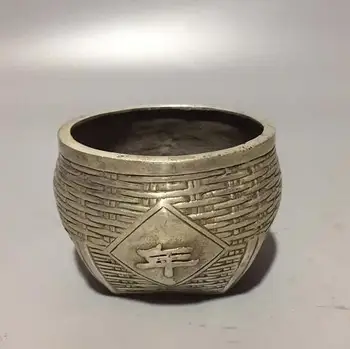

Collection Chinese Tibetan Silver Handmade Carved Wealth Incense Burner Bumper Harvest Censer Gift Home Decoration