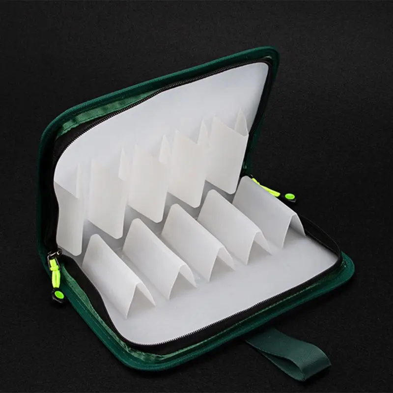 New 10 Grid Bait Lure Large Size Storage Box Zipper Bag Fishing Gear Tool Storage Bags D5BA