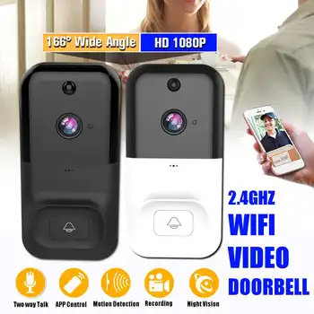 

Wireless Wifi Doorbell Infrared Smart video chime Intercom HD 1080P Home IP Door Bell Camera Security Alarm IR Night Vision
