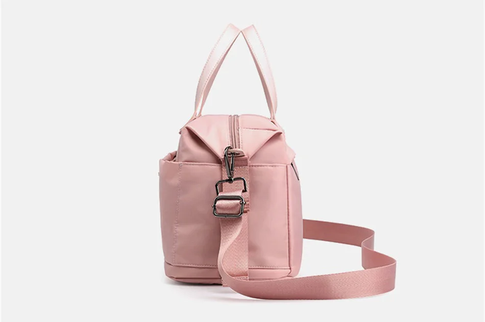 Outdoor Leisure Fashion Female Bag New Trend Fashion Simple Portable Single Shoulder Bag Waterproof Solid Color Nylon Female Bag