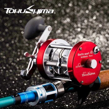 

Tokushima SO 3000/4000/5000 Bait Casting Fishing Reel Gear ratio 5.0:1/5.2:1 Ball bearings 3 Aluminum Fold Handle Fishing Tackle