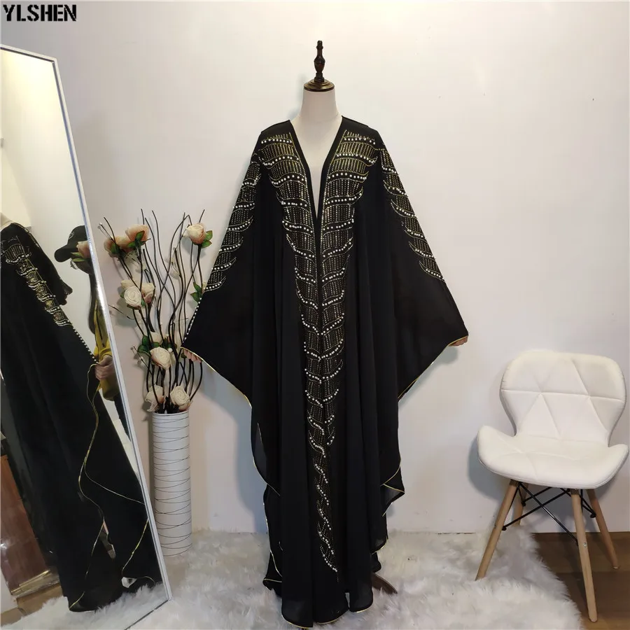Muslim Dress African Dresses for Women Clothes Plus Size Dashiki Diamond African Dress Hijab Abayas Dubai Robe Africa Clothing 16