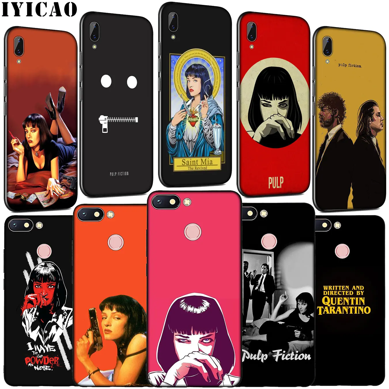 IYICAO TV Pulp Fiction Soft Silicone Phone Case for Xiaomi Redmi Note 8 8T 8A 7 7A 6 6A 5 5A K30 K20 Pro GO S2 Cover |