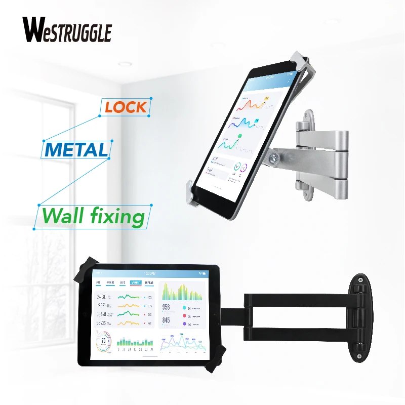 TabletstandwallmountFoldingstretchSecuritywithlockfor8129