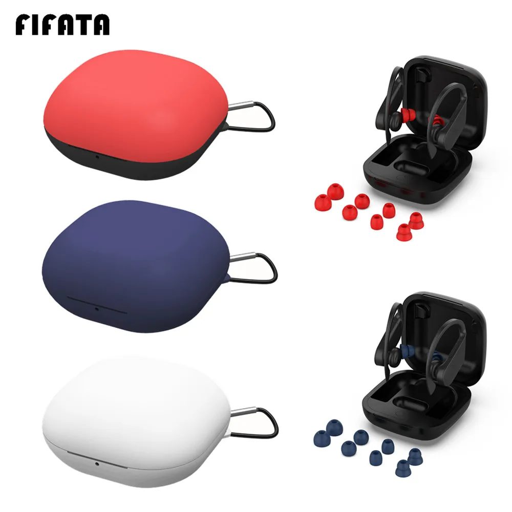 

FIFATA For Apple Beats Powerbeats Pro TPU Earphone Case For Powerbeats Pro Wireless bluetooth headset Replacement Earplug Sleeve
