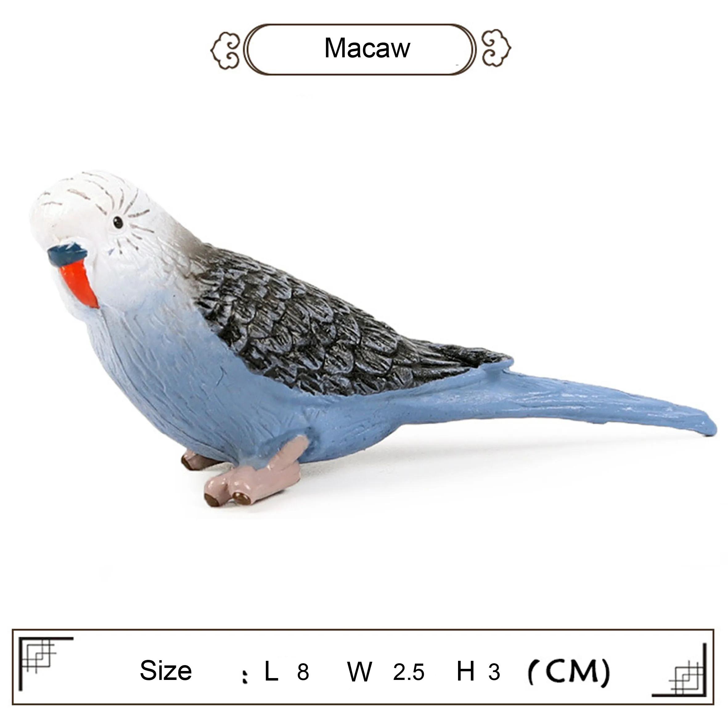 1set5pcs смешанные цвета Твердые реалистичные Macaws попугай фигура птиц Популярные горшечные растения украшения Дети Лучшие дикие животные подарки для вечерние