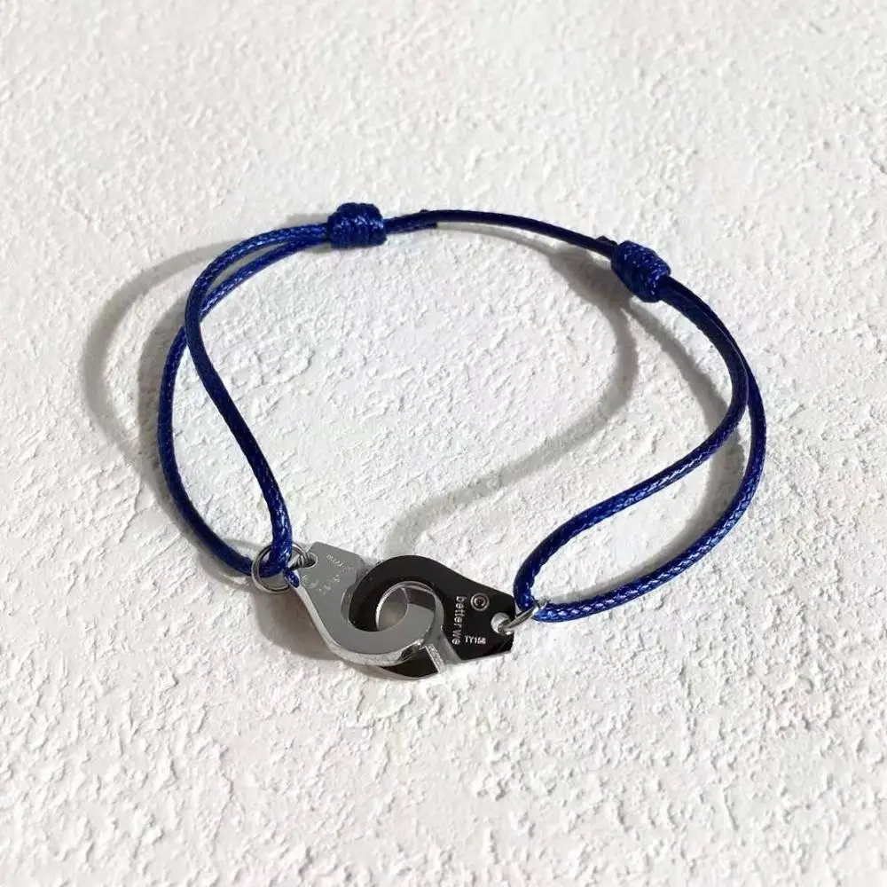 J. hangke, 20 видов цветов, homme, femme, bijoux, 925 пробы, серебряный браслет на запястье, для женщин, Регулируемая Веревка, ювелирное изделие, брендовые браслеты, мужские браслеты - Окраска металла: colour 18
