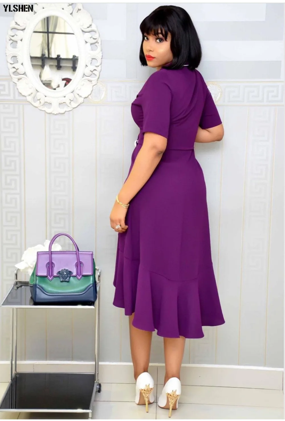 African Dresses for Women Dashiki Ankara Suit Collar African Dress Clothes Sexy New Africa Clothing Robe Africaine Femme 2019 08