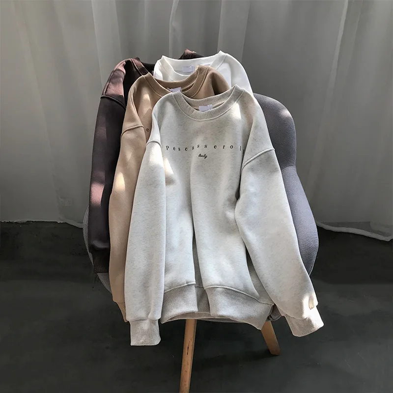 2020Sweater big size Women Autumn Long sleeve Letter printing pattern tops Round neck fashion Casual women clothing