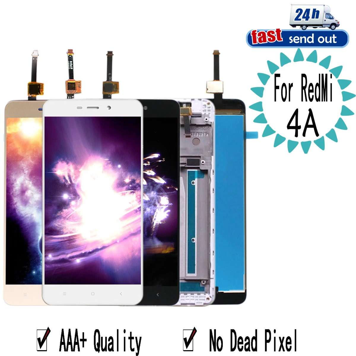 

ЖК-дисплей для Xiaomi Redmi 4A ЖК-дисплей сенсорный экран протестированный дигитайзер сборка с рамкой для Xiaomi Redmi 4A