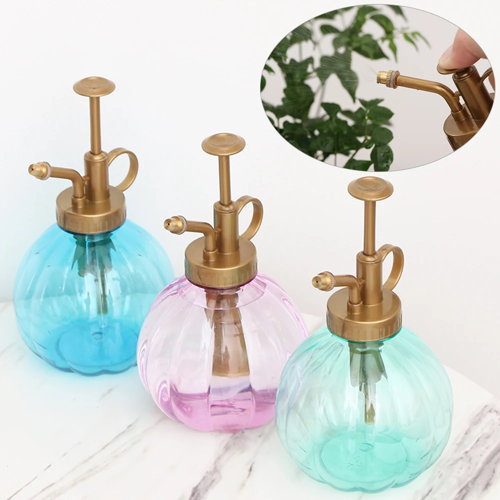 Retro Pumpkin Plant Flower Watering Pot Fine Mist Spray Bottle Adjust Water Pressure Home Gardening Tool Easy To Use | Дом и сад