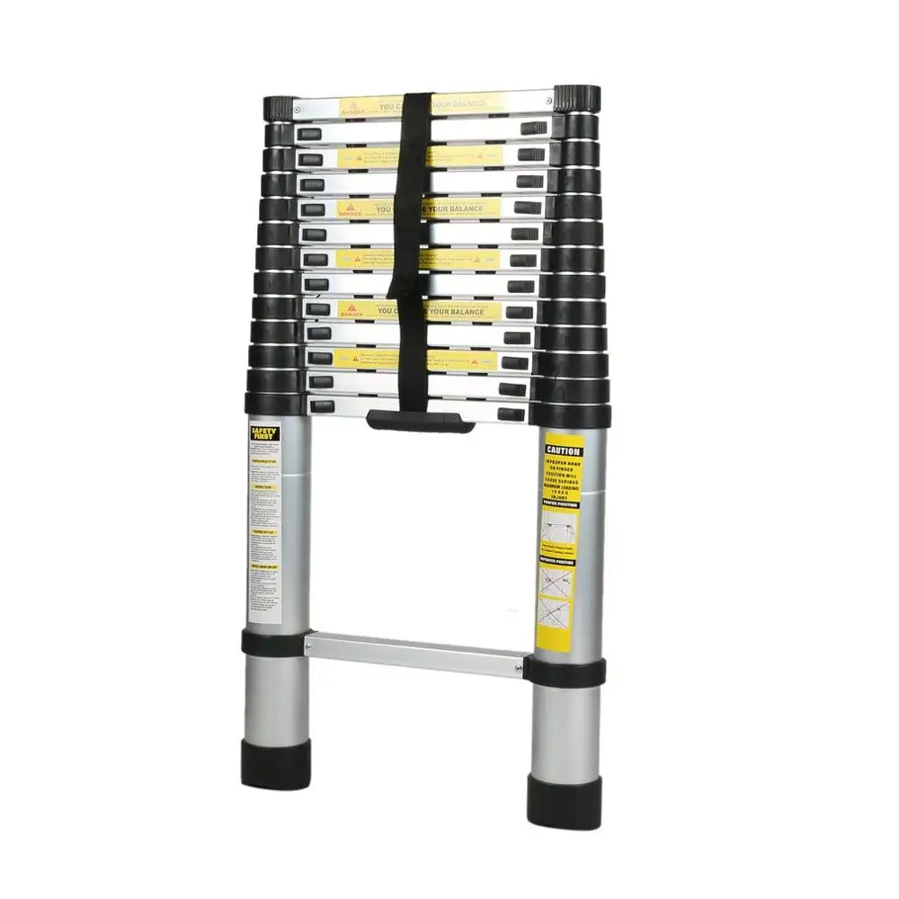 

Lightweight Telescopic Aluminium Ladder Multifunctional Step Ladder 4.1M Folding Extendable Stepladder Home Parts