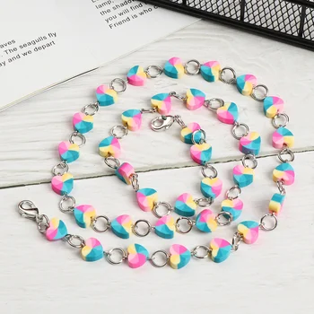 

Women Men Colorful Fashion Eyeglasses Chain Face Mask Lanyards Neck Strap Mask Cord Anti-slip Glasses Holder Trendy Accessories