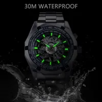 Forsining-Montre-bracelet étanche en acier inoxydable pour homme, montres de sport transparentes, montres mécaniques pour homme, montres Seton, modules, marque supérieure, luxe, 2021 4