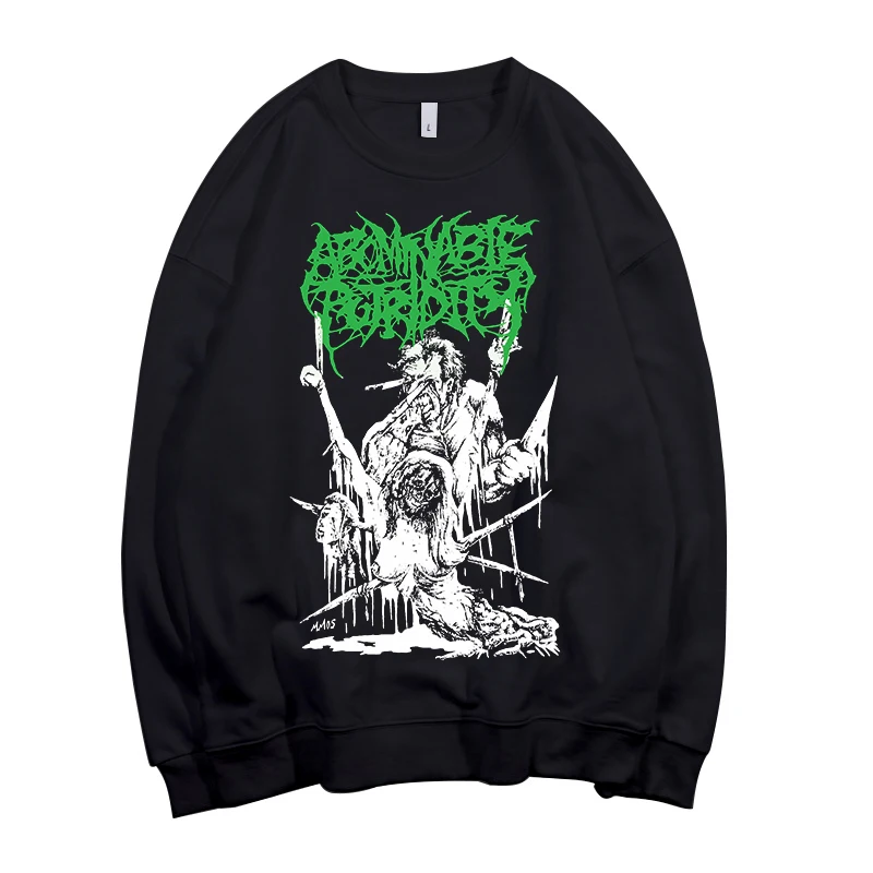 6 Дизайнов Abominable putridity Pollover Толстовка Рок толстовки Панк Рокер sudadera уличная флисовая оболочка куртка верхняя одежда - Цвет: 2