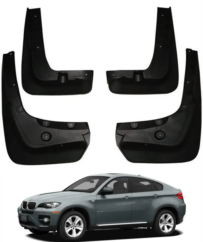 

Front 2 Rear 2 Car Mudguards for BMW X6 E71 2008~2014 mudflaps Splash Guards Mud Fenders Wheel Mud flaps Mud Guards Accessories