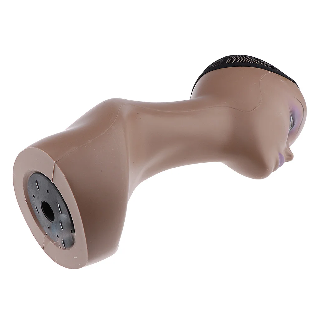 Female Mannequin Manikin Model Head Wig Cap Jewelry Hat Display Holder Stand Wig Stand Training Head for Beauty Salon